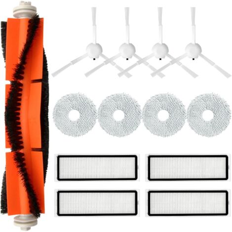Lot de 13 accessoires pour robot aspirateur Dreame L10s Ultra/Xiaomi X10, brosse principale, brosse latérale et brosse de nettoyage pour robot aspirateur Dreame L10s Ultra /S10,S10 PRO/Xiaomi X10+