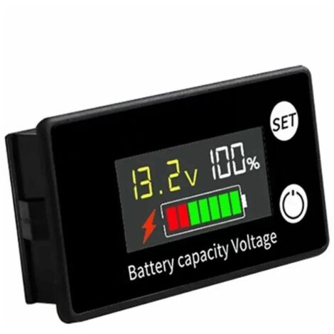 Voltmètre de batterie cc DC 8V-100V indicateur de capacité compteur de puissance batterie au plomb-acide au Lithium 12V 24V 48V pour batterie LCD 6133A 1 pièces (1/5)