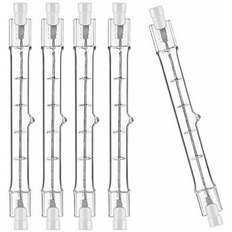 Lot de 10 R7S Ampoule Halogène 118mm 230W 230V, Tige Halogène R7S 118mm, Ampoule Halogène r7s Lampe Tige Halogène Dimmable pour Spot de Batiment, Eclairage Paysage de Travail, Eclairage Salon (1/5)