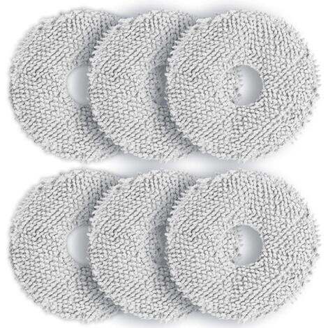 Chiffon pour Ecovacs T30 PRO OMNI, 6 Pièces Chiffons Mop de Remplacement Lavables pour DEEBOT T30 OMNI T30S T30S PRO T30S COMBO T30S COMBO COMPLETE, Accessoires d'aspirateur Réutilisables (1/4)