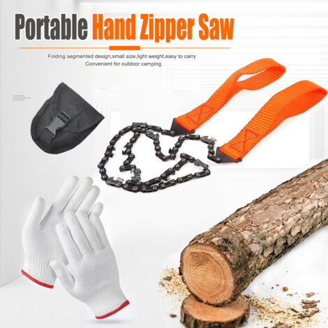 Scie à Chaîne Manuel Portable - Pour Camping, Survie et Coupe de Bois (1/5)