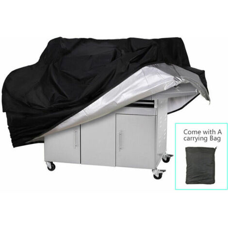 ((0.54kg)-150X100X125CM) Housse de barbecue, 210D Oxford Silver Coated Polyester Barbecue Cover (1/5)