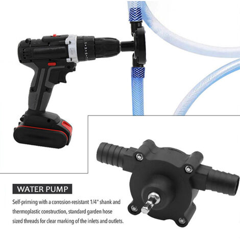 Pompe Centrifuge Automotrice Portable – Alimentée par Perceuse sans Fil, pour Jardin et Dépannage (1/5)