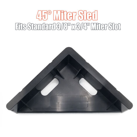 Traîneau à Onglets à 45° pour Scie sur Table - Guidage et Coupe Précise (1/5)