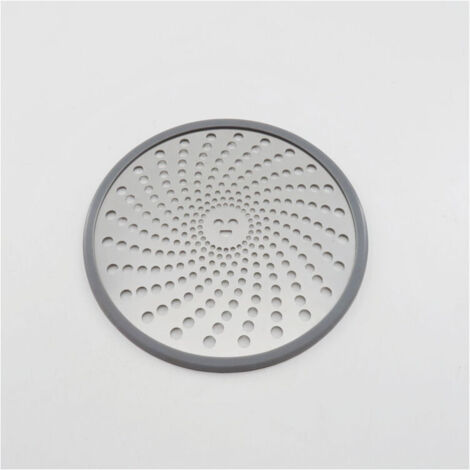 Drain de Douche en Acier Inoxydable Douche Drain Attrape-Cheveux Filtre a Cheveux Filtre Vidange Antirouille Anti-colmatage Facile à Nettoyer pour Salle de Bain Cuisine Baignoire - Argent
