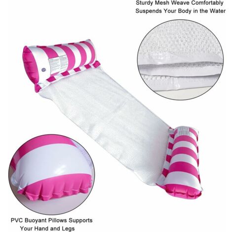Sitbfoam 2 pièces Matelas pneumatique pour eau et hamac, accessoires de piscine, 4 en 1 hamac pour piscine, plage, eau, loung pour adultes et enfants (Hammock-Vert