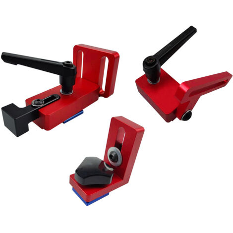 Butée Coulissante Réglable Type 30 en Aluminium – Rail de Guidage et Fixation pour Règles de Menuiserie (Modèle C)