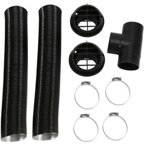 BARKBUSTERS Conduit de Tuyau Chauffage Automatique Voiture 60Mm T Pièce Pinces Sortie D'Air Chaud Ensemble pour Stationnement