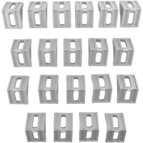 BARKBUSTERS  20 Pièces Connecteurs d'Angle en Aluminium 40x35mm pour Profilés Industriels 4040