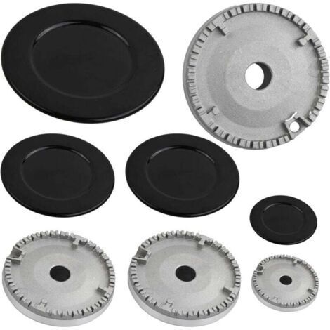 BARKBUSTERS  4 pcs Chapeaux de Brûleurs, Brûleur Cuisinière à Gaz, Chapeau de Couronne de BrûLeur à Gaz, pour Plaques de Cuisson Ariston, Indesit, Samet, Nardi