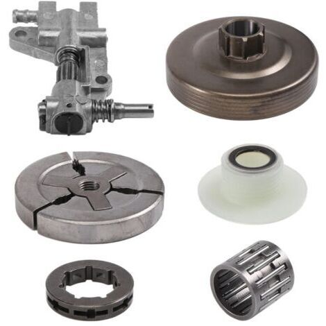 BARKBUSTERS Tambour de Roue DentéE D'Embrayage pour Chinois 4500 5200 5800 45Cc 52Cc 58Cc Kit Roulement Pompe à (1/4)