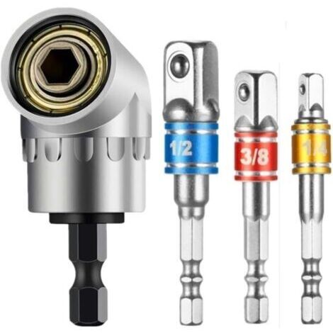 BARKBUSTERS Hexagonale Adaptateur Set,Embout Visseuse a Choc Adaptateur Douille,Adaptateur Douille 1/2 3/8 1/4 Forets,Adaptateur pour Cle a Choc Douille,Pour Clé À Douille,Écrou,Adaptateur Cliquet Ac (1/4)