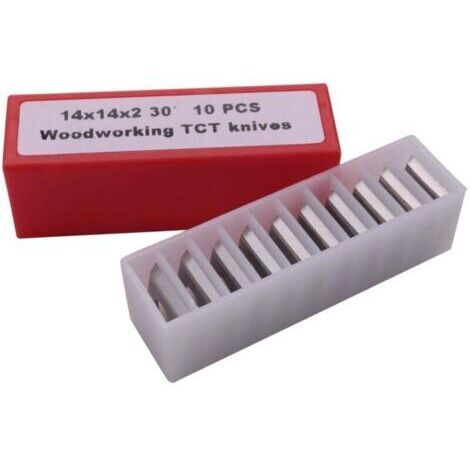 BARKBUSTERS 10 Lames Carbure de Rechange 30 Degrés pour Fraisage Bois 14x14x2 mm (1/4)