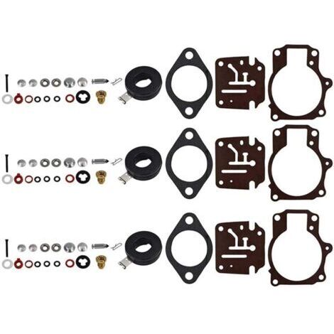 BARKBUSTERS 3 X Kit de RéParation Carburateur Rebuild et Flotteur pour Evinrude 396701 65 70 75