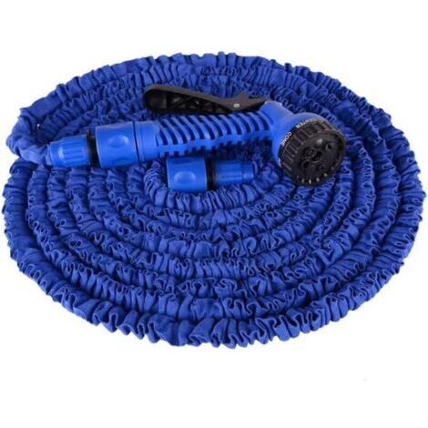 BARKBUSTERS  Tuyau d'arrosage extensible de 20 m200ft 60 m après l'arrosage - Tuyau d'arrosage extensible avec buse de pulvérisation à 7 fonctions - Tuyau d'arrosage extensible - Connecteurs 1,9 cm -  (1/4)