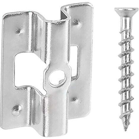 BARKBUSTERS Lot de 100 clips de terrasse, en acier inoxydable, avec vis, WPC, en acier inoxydable, de 7 mm, pour fermeture de sol en bambou (1/4)