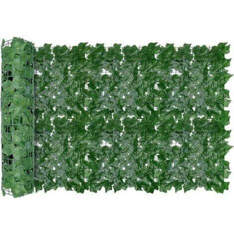 BARKBUSTERS  Clôture artificielle en feuilles de lierre, écran de jardin antivol 300 100 cm, mur végétal décoratif, clôture en fausse herbe, décor mural de feuilles de vigne