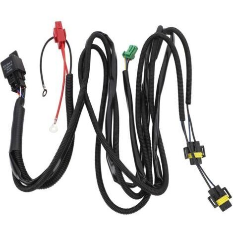 BARKBUSTERS  Kit de Fils de Commutateur de Phare Antibrouillard, DC12 V, Conception Pratique, Pratique, Fiable, Durable, Faisceau de Câblage de Commutateur de Phare Antibrouillard avec Relais
