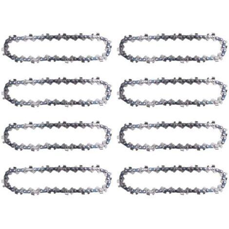 BARKBUSTERS  8 Pièces Chaîne Tronçonneuse 4 Pouces Acier pour Scie Élagueuse Électrique Accessoire Jardin Remplacement