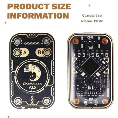 BARKBUSTERS Lecteur Émulateur RFID Chameleon Ultra V2 Duplicateur NFC Fréquence 125 kHz 13.56 MHz Carte Porte-Clés (1/4)