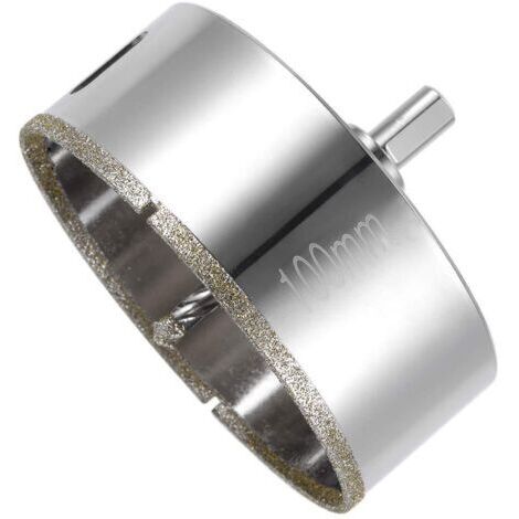 BARKBUSTERSScie Cloche Diamantée avec Foret Guidage de Centrage,Scie Cloche Carrelage avec Revêtement Diamant,Foret Trépan Diamant pour Verre,Carrelage(100mm) (1/5)