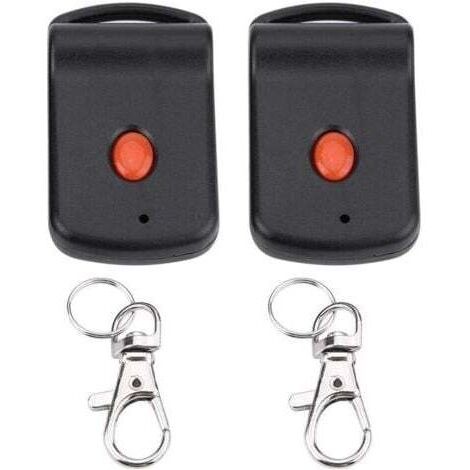 BARKBUSTERScar key garage door opener remote control duplicator,Télécommande de porte de garage, 2 Pcs Télécommande porte-clés Mini porte de garage à diance émetteur de garage replacement pour Doormat