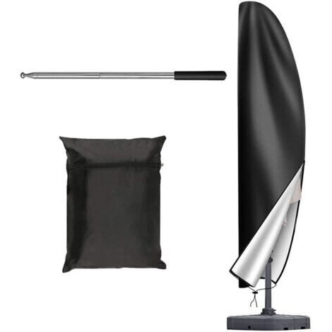 BARKBUSTERSHousse Parasol Deporte,Housse de Parasol Déporté avec Tige,Housses pour Parasols de Jardin,Parasol,265x40cm/70cm/50cm