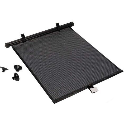 BARKBUSTERSRideau Enroulable pour Fenêtre de Voiture, Pare-soleil Latéral en Plastique, Hauteur Réglable, Fixation avec 3 Ventouses, Protection UV, Intimité (Noir, 40 x 45 cm) (1/2)