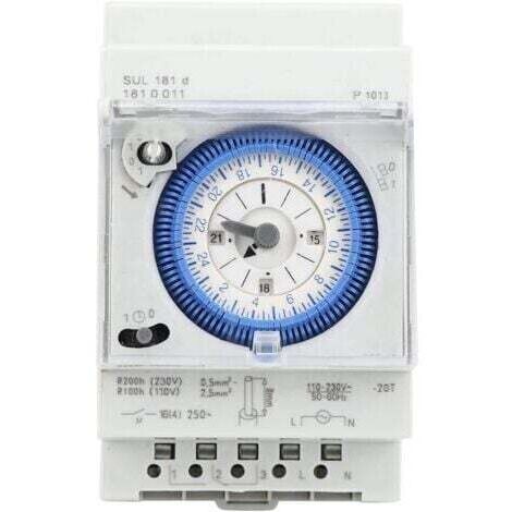 BARKBUSTERSMinuterie analogique avec moteur synchrone et programme journalier, minuterie, 24VAC/DC，16A