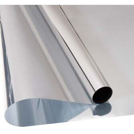 BARKBUSTERS44.5x200cm,argent,Film Fenêtre Anti Regard Film Miroir Fenêtre sans Tain Protection de Solaire Anti UV Anti Chaleur Film Vitre Noir Occultant (1/5)