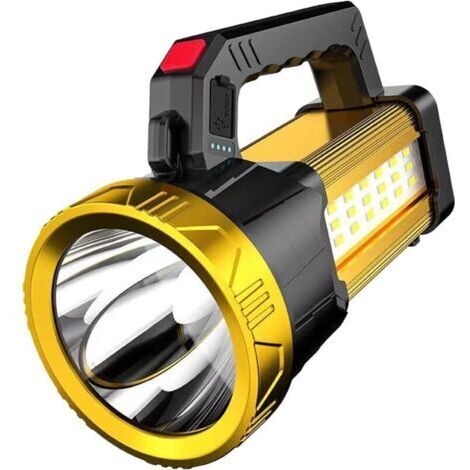 BARKBUSTERSProjecteur Rechargeable Portable Lampe de Poche Extérieure Longue Portée Haut Niveau de Luminosité pour Exploration, Chasse et Alpinisme