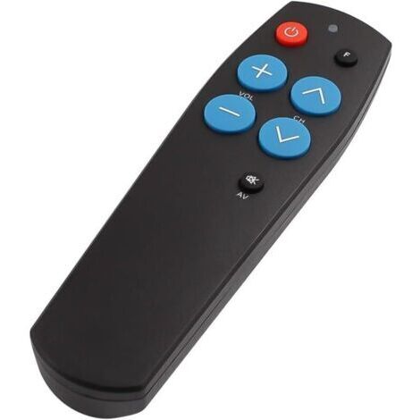 BARKBUSTERSTélécommande TV Universelle Senior – Gros Boutons, Facile à Utiliser – Idéale pour Personnes Âgées