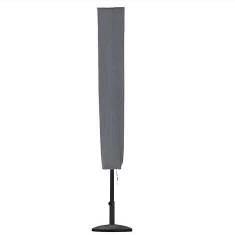 BARKBUSTERSHousse de Parasol, Housse de Parasol de Jardin 153 x 30 x 30 cm Tissu Oxford 600D imperméable Revêtement PVC, Gris