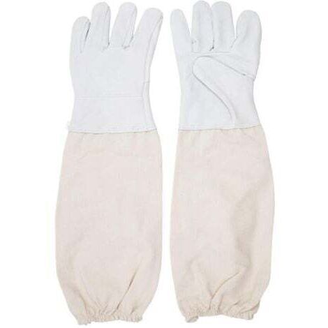 BARKBUSTERSGants de Protection en Peau de ChèVre Pour Apiculteur Avec Manches VentiléEs ModèLe Universel Gants en Cuir pour Apiculteur Outils D'Apiculture
