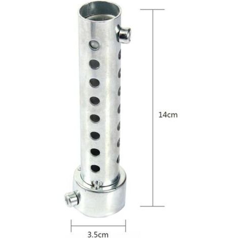 BARKBUSTERSSilencieux pour Moto, 35mm Silencieux d'échappement Universel pour Moto DB Killer Silencieux Baffle Insert, Silencieux de Tuyau d'échappement de Moto - Argent (1/4)