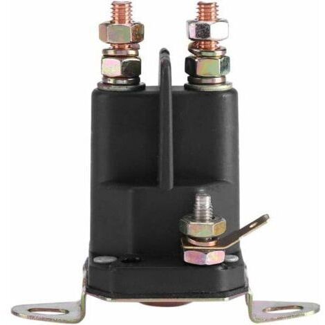 BARKBUSTERS Solénoïde, solénoïde de démarrage universel 3 pôles 12V pour MTD 109946 146154 1753539 AM138497 accessoires de tondeuse à gazon solénoïde de démarrage(33-331)