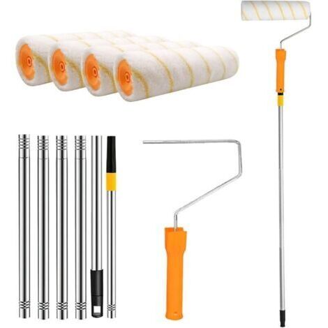 BARKBUSTERS Kit Peinture Rouleau 30-180 cm, Pinceau Mural, 4 Rouleaux de Rechange, Kit Complet pour Murs et Plafonds
