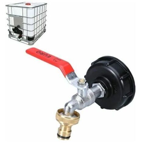 BARKBUSTERS Robinet De Réservoir Ibc 1000L Robinet De Collecte D'Eau De Pluie, Adaptateur De Réservoir Ibc 1/2\