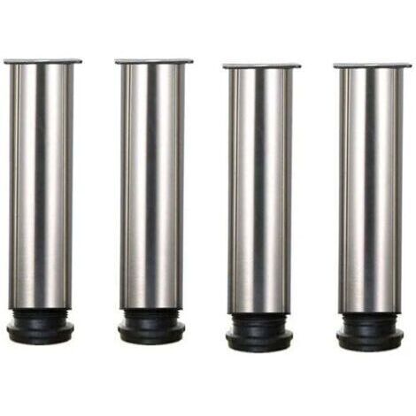 BARKBUSTERS Pied de meuble-Lot de 4 Pieds de meubles de hauteur réglable en acier inoxydable pour canapé table armoires - 20cm - 20cm--TRIMEC