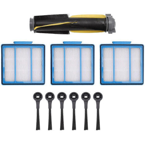 BARKBUSTERS Kit de nettoyage pour aspirateur Shark IQ RV101 : boîtier en ABS, filtre à air haute efficacité pour particules et 6 brosses latérales.