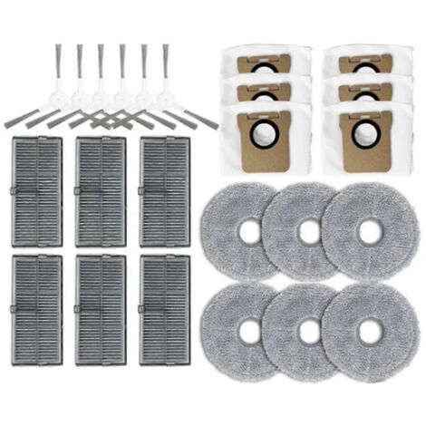 BARKBUSTERS Compatible avec Xiaomi Mijia M30S D103CN Pièces de rechange et accessoires : brosse latérale, filtre HEPA, balai à franges