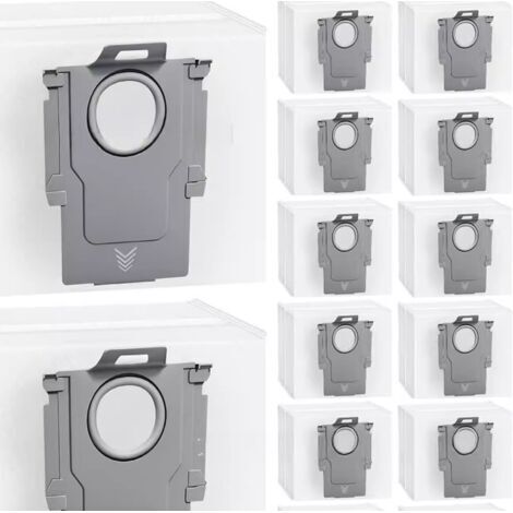 BARKBUSTERS Lot de 12 sacs à poussière brevetés pour aspirateurs robots Roborock G10S/G20/S7/S8/Q5