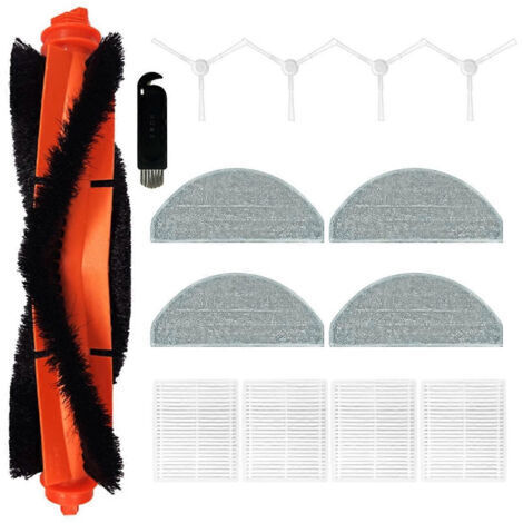 BARKBUSTERS Accessoires pour aspirateur robot Xiaomi E10 : brosse principale, filtre HEPA, chiffons de nettoyage, pièces de rechange (1/5)