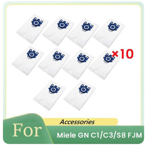 BARKBUSTERS Lot de 10 sacs à poussière pour aspirateurs Miele GN C1/C3/S8 FJM - Accessoires et pièces de rechange