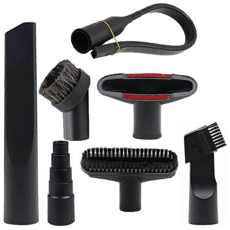 BARKBUSTERS Accessoires et embouts pour aspirateur de 3,2 cm (1 1/4 po), brosse de nettoyage domestique, embout flexible pour les fentes