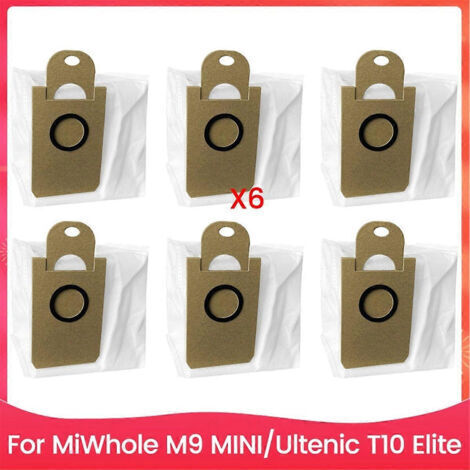 BARKBUSTERS Ensemble de 6 sacs à poussière pour aspirateur MiWhole M9 MINI et Ultenic T10 Elite