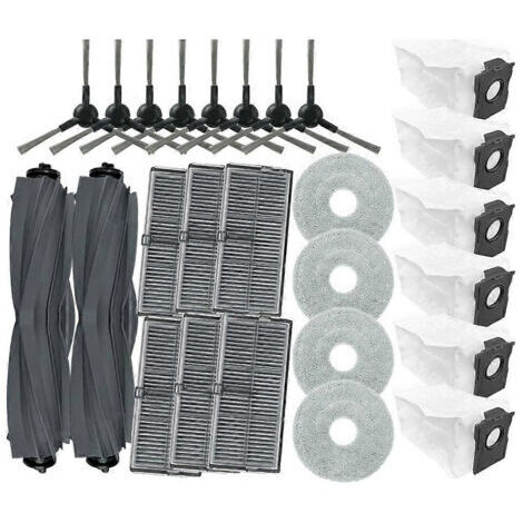 BARKBUSTERS Pièces détachées pour aspirateurs Dreame L10s Ultra Gen 2 et Dreame L30s Ultra : rouleau principal, brosse latérale, filtre HEPA, lingette de nettoyage et sacs à poussière.