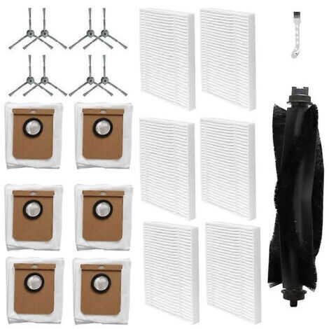 BARKBUSTERS Pièces de rechange pour aspirateur robot Eufy L60/ L60 SES/ L50/ L50 SES : brosse latérale principale, filtre HEPA, sacs à poussière