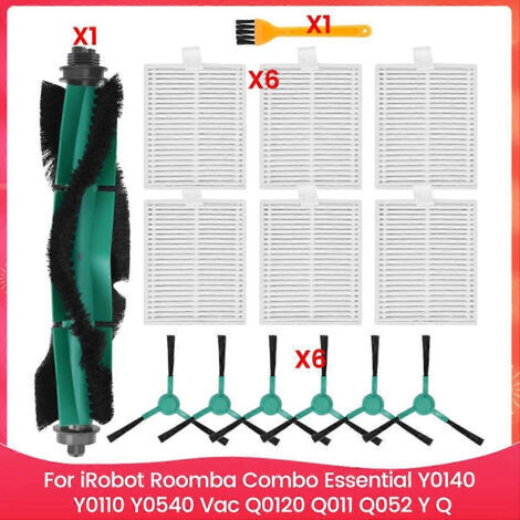 BARKBUSTERS Pièces de rechange pour iRobot Roomba Combo Essential Series Y0140 Y0110 Y0540, Vac Q0120 Q011 Q052 Y