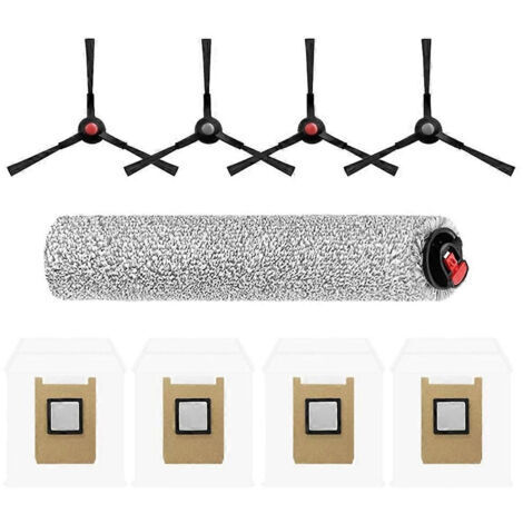 BARKBUSTERS Sac à poussière avec brosse latérale et lingette pour balai à franges, compatible avec les aspirateurs Eufy Omni E25/E28. Pièces détachées et accessoires : sacs de rechange.